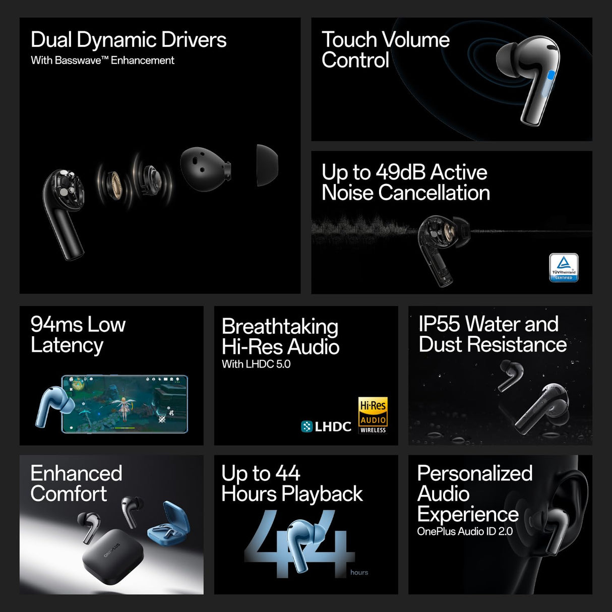 OnePlus Buds 3 Grey (OPENBOX)