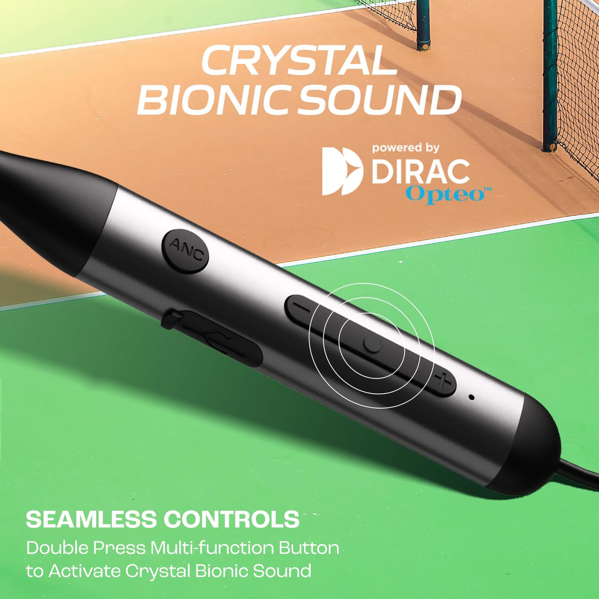 boAt Rockerz 280 ANC w/Crystal Bionic Sound Powered by Dirac Opteo, Active Noise Cancellation, 13mm Drivers, ASAP Charge, 24H Playback & ENx Tech in- Ear Bluetooth Neckband (OPENBOX)