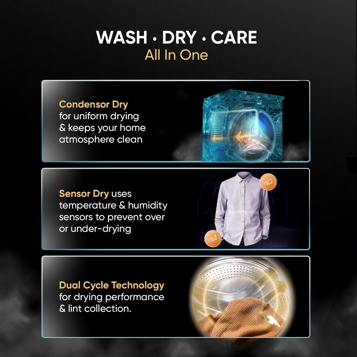 Haier 10.5 kg Washer and Dryer (HWD105-B14959S8U1) (OPENBOX)