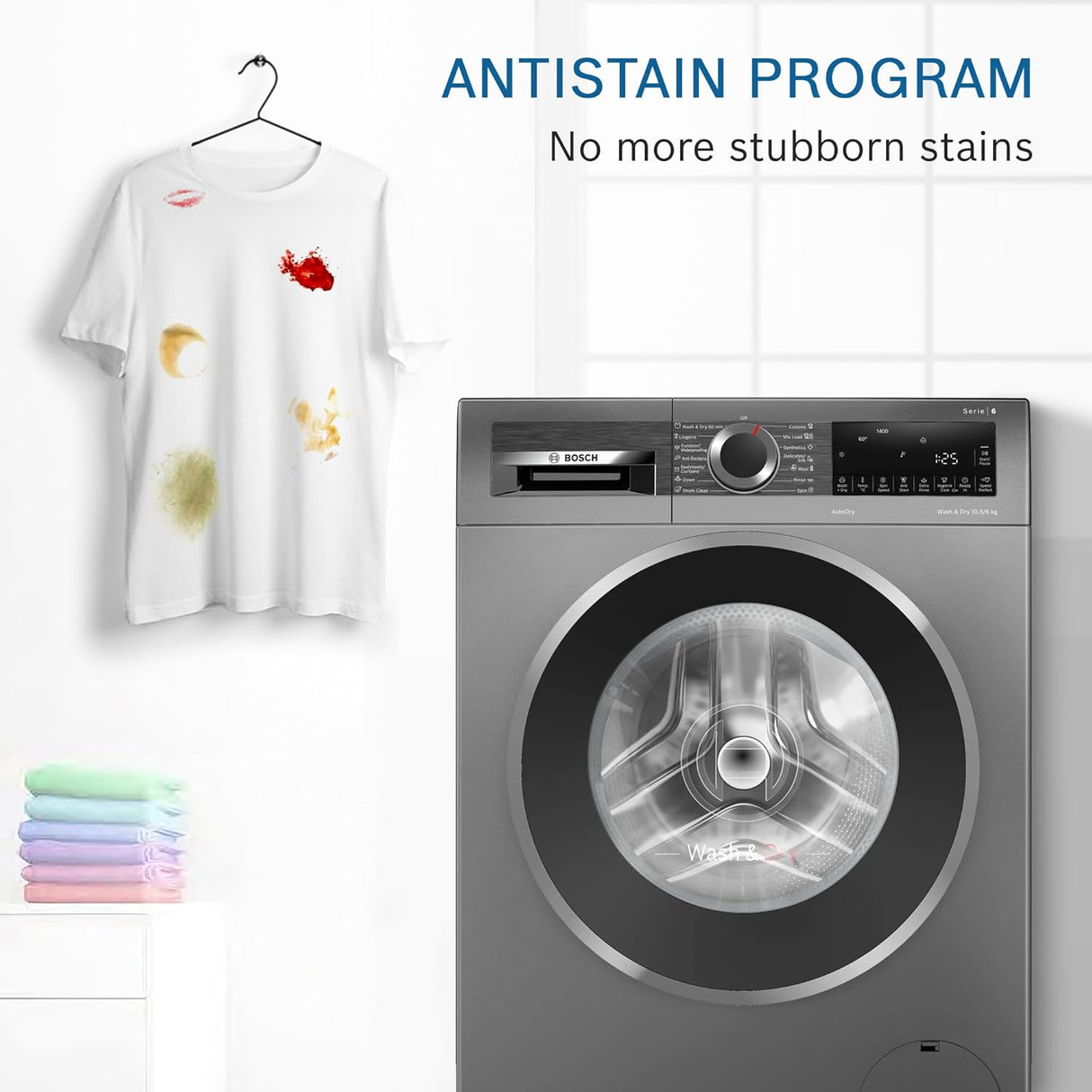 BOSCH WASH/DRY 10.5/6KG WNA2E4U1IN GRY(OPENBOX)