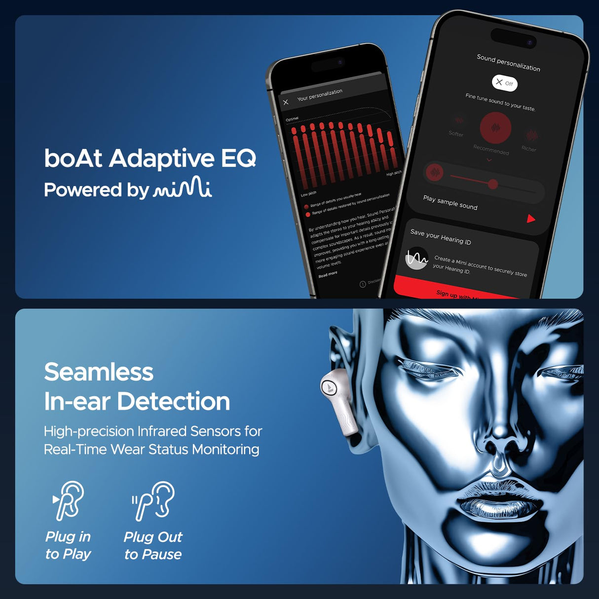 boAt Nirvana Ion ANC TWS Earbuds (Quartz White) (OPENBOX)