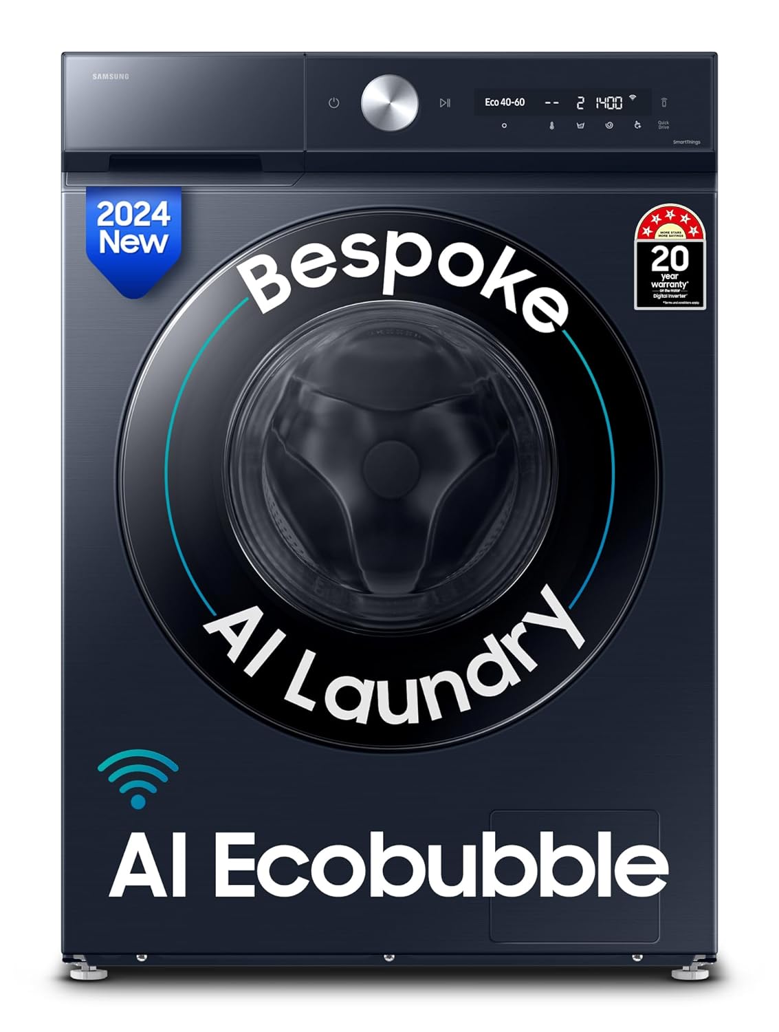 Samsung 12 kg Fully Automatic Front Load Washing Machine (WW12DB8B54GSTL, Blue) (OPENBOX)