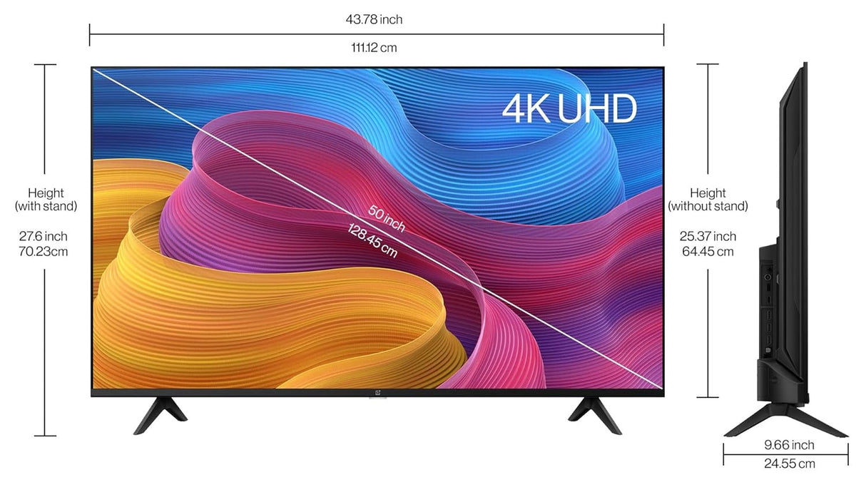 OnePlus 126 cm (50 inches) Y Series 4K Ultra HD Smart Android LED TV 50Y1S Pro (Black) (OPENBOX)