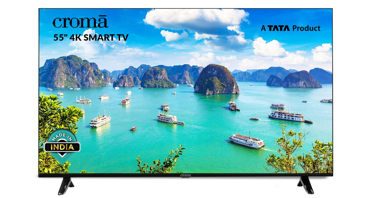 Croma 140 cm (55 Inches) 4K Ultra HD Smart LED TV (OPENBOX)