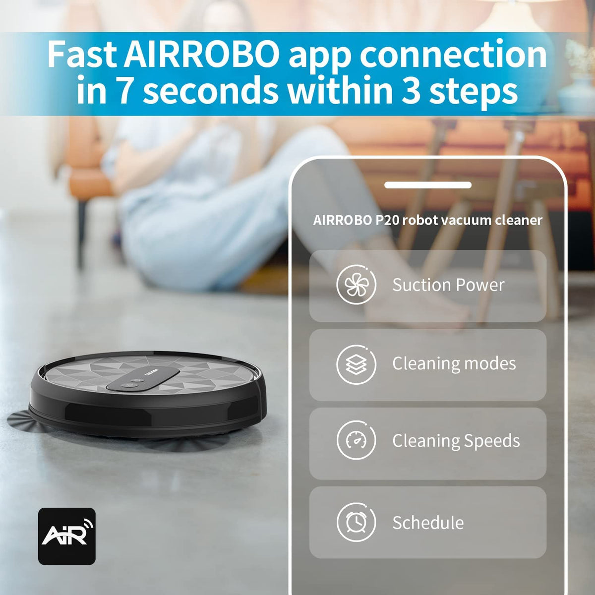 AIRROBO P20 Robot Vacuum Cleaner Brand: Generic - OPEN BOX