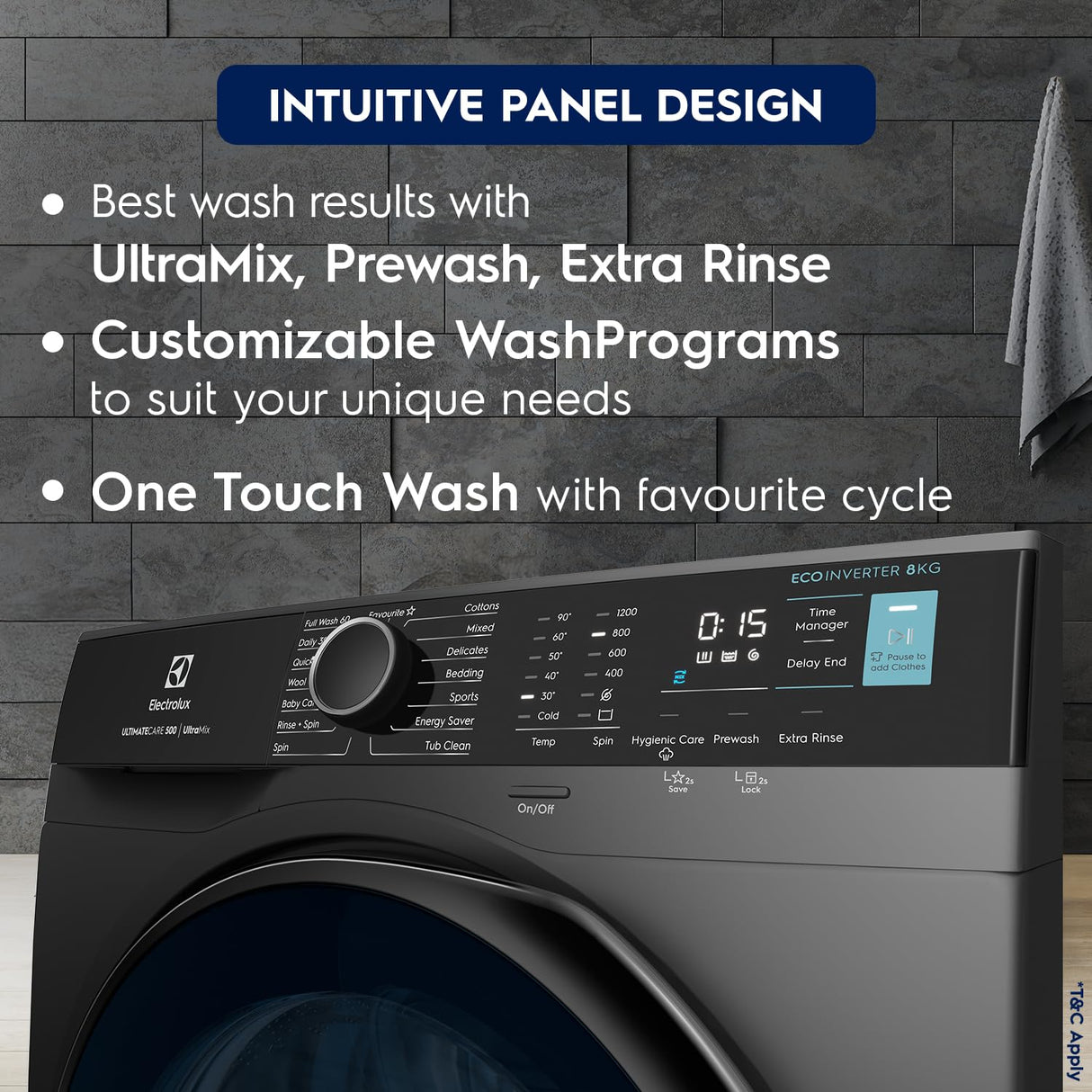 Electrolux 8 kg 5 Star Fully Automatic Front Load Washing Machine (OPENBOX)