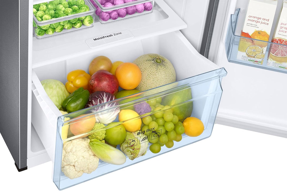 SAMSUNG 322 Litres 3 Star Frost Free Double Door Convertible Refrigerator with Stabilizer Free Operation (RT37C4523S8/HL, Elegant Inox) (OPENBOX)