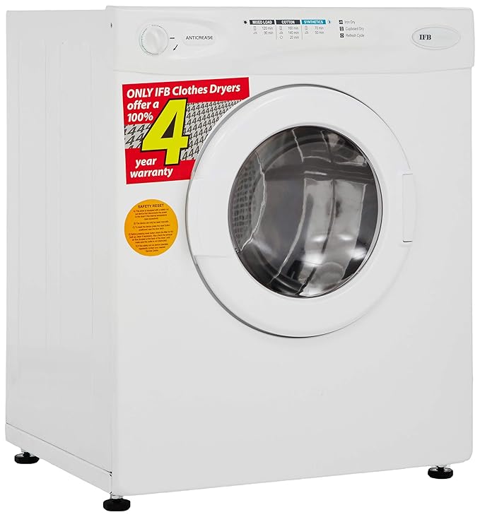 IFB 5.5 kg 5 Star Fully Automatic Front Load Dryer (TURBO DRY 550, Lint Filter, White) (OPENBOX)