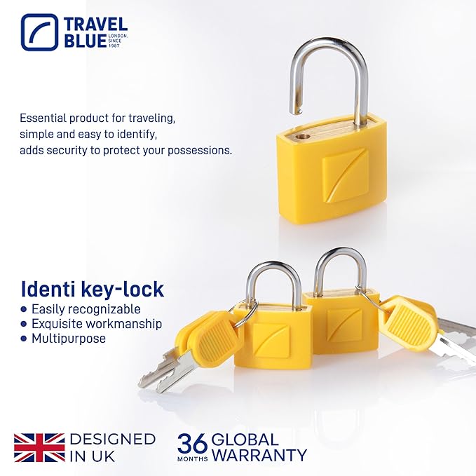 Travel Blue Identi Key-Locks (OPENBOX)