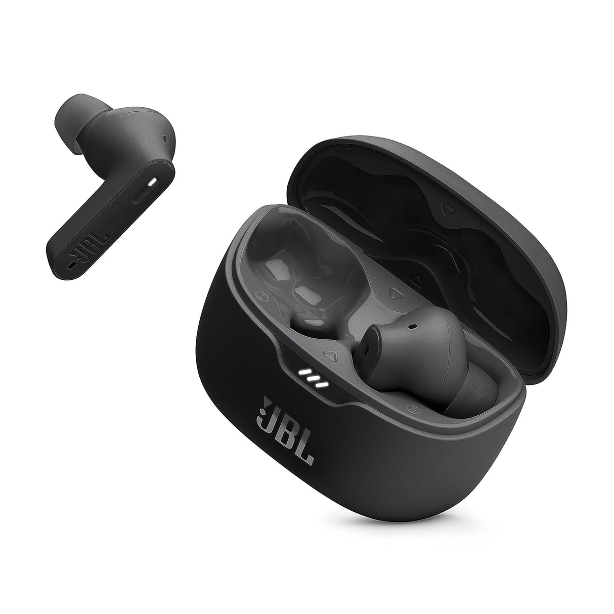 JBL Tune Beam In Ear Wireless TWS Earbuds with Mic, ANC Earbuds, Customized Extra Bass with Headphones App, 48 Hrs Battery, Quick Charge, 4-Mics, IP54, Ambient Aware & Talk-Thru, Bluetooth 5.3 (Black) (OPENBOX)