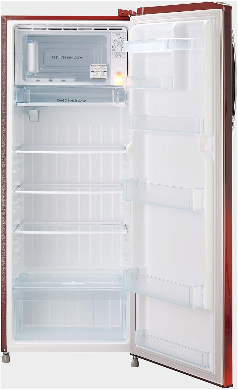 LG 270 Litres 3 Star Direct Cool Single Door Refrigerator (Model: GL-B281BSCX, Scarlet Charm) (OPENBOX)