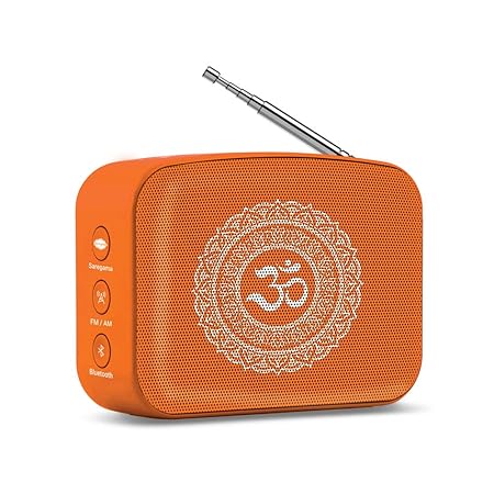 Carvaan Saregama Mini 2.0 Bhakti- Music Player with Bluetooth/FM/AM/AUX (Orange) (OPENBOX)