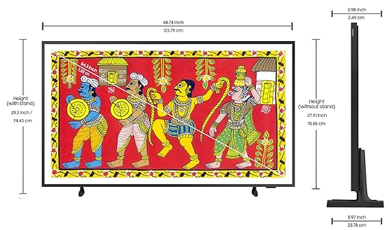 SAMSUNG LS Frame Series 138 cm (55 inch) QLED 4K Ultra HD Tizen TV with Alexa Compatibility (OPENBOX)