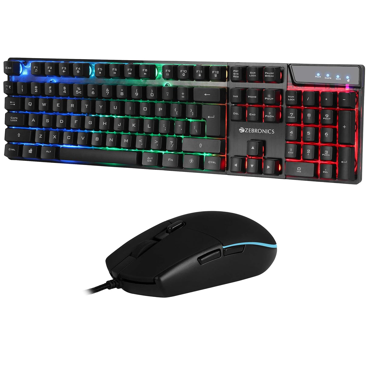 Zebronics Zeb-War Gaming Keyboard and Mouse Combo (OPENBOX)