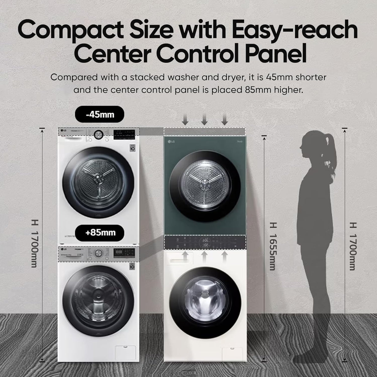 LG WashTower™ FWT1310BG (13kg Washer / 10kg Dryer)