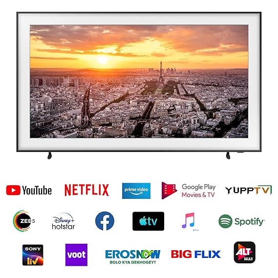 SAMSUNG LS Frame Series 138 cm (55 inch) QLED 4K Ultra HD Tizen TV with Alexa Compatibility (OPENBOX)