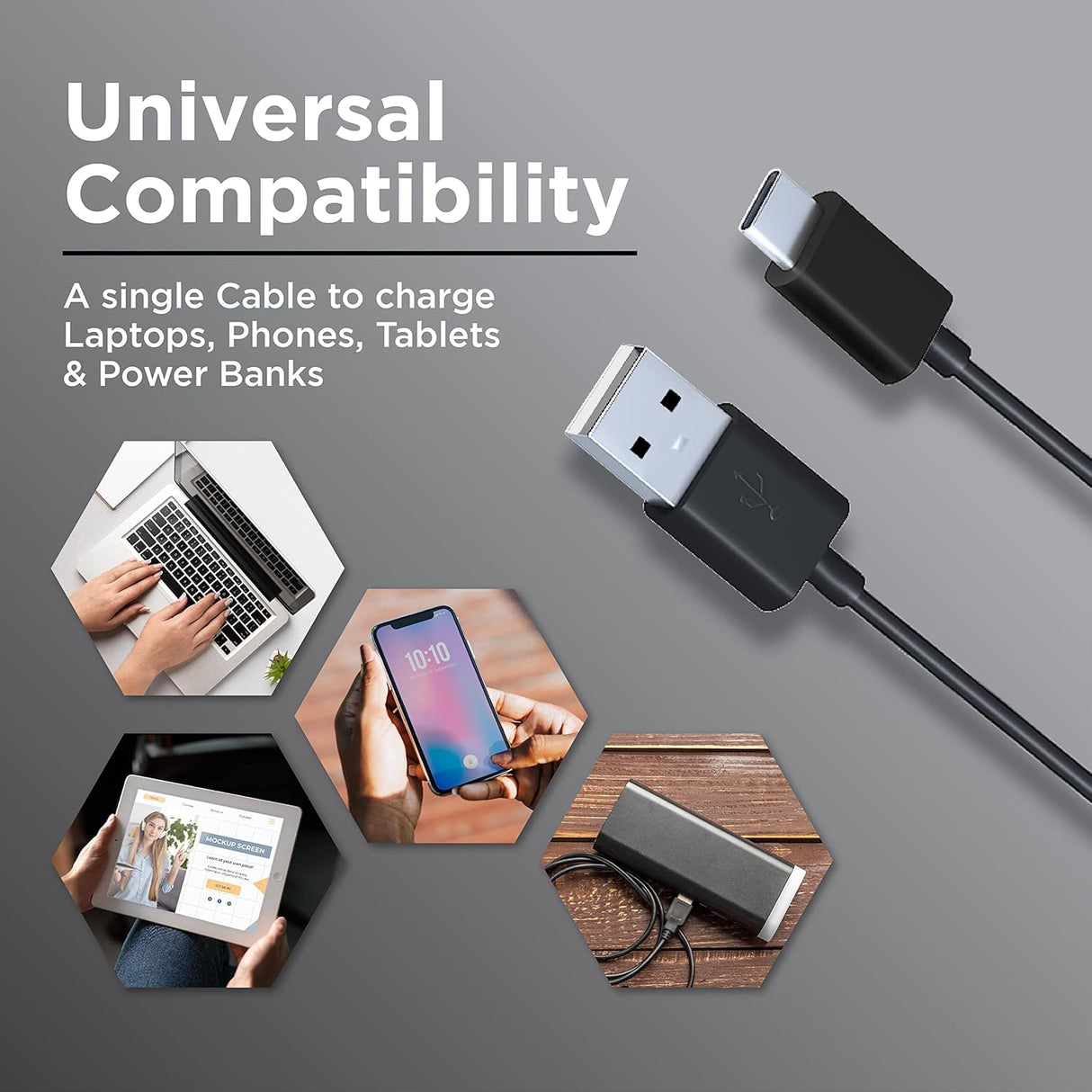 Croma Type-C Cable 1.2M CRCMA0102STC12 (OPENBOX)