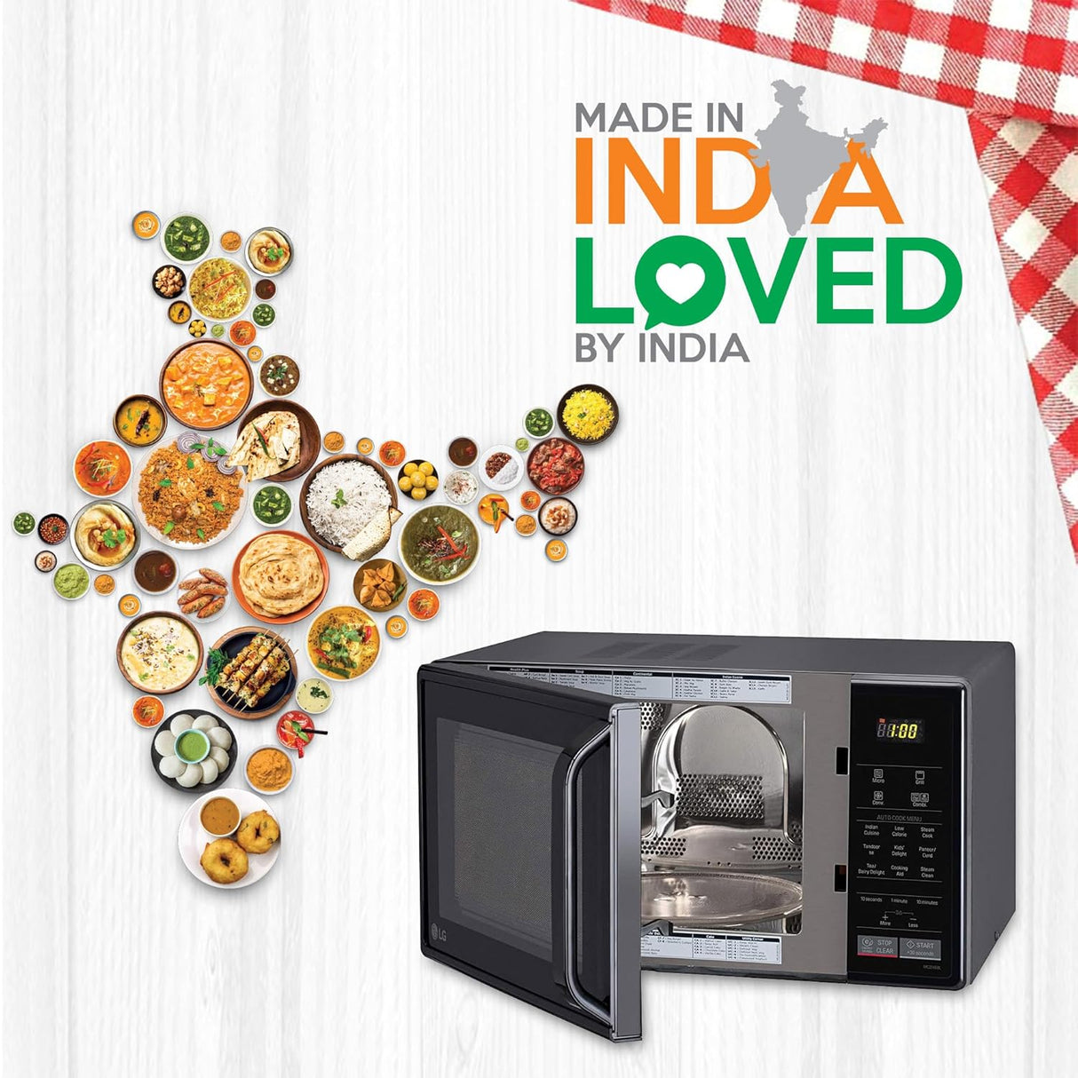 LG 21 L All In One Convection Microwave Oven (MC2146BL, Black) (OPENBOX)