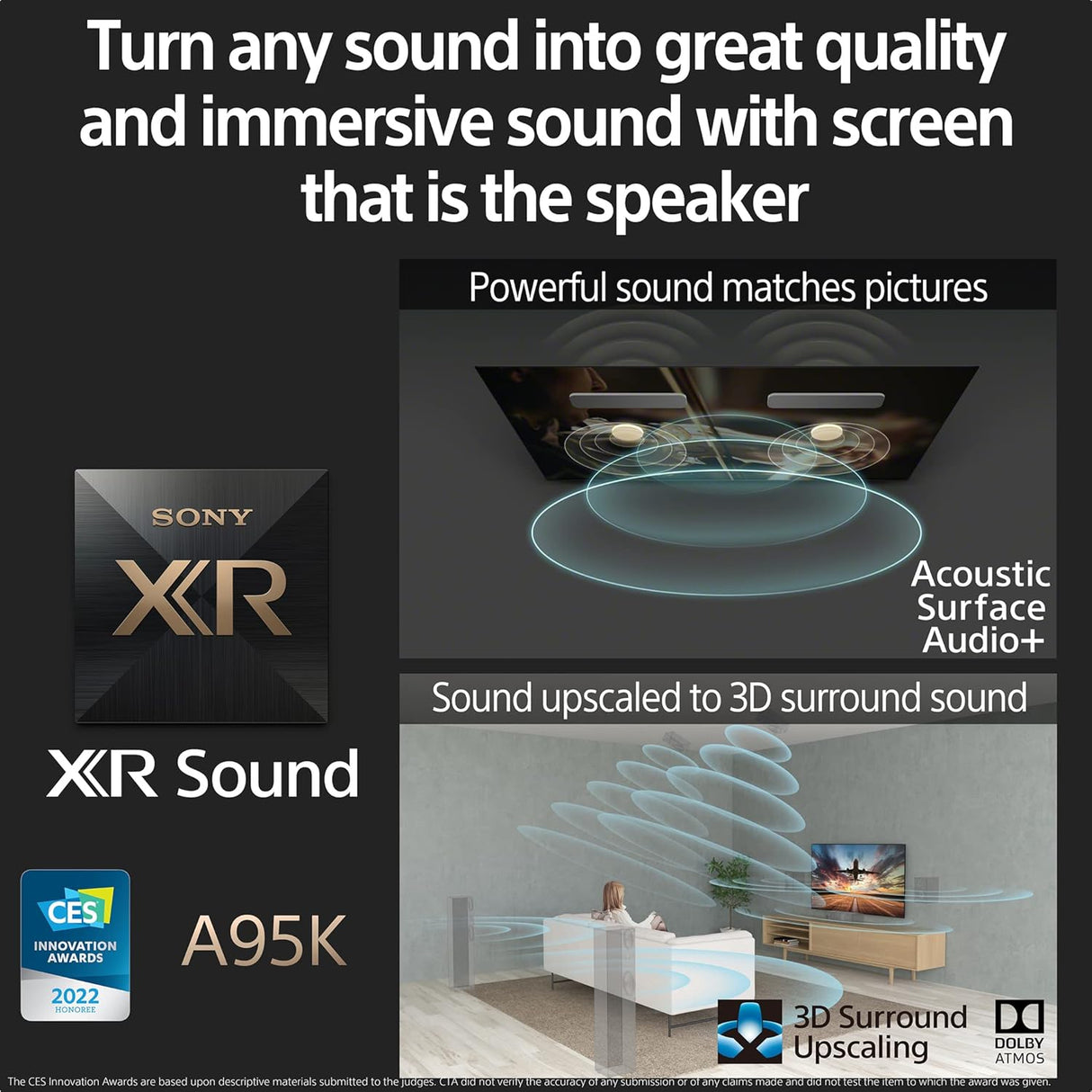 Sony Bravia 164 cm (65 inches) XR Series 4K Ultra HD Smart OLED Google TV XR-65A95K (Black) (OPENBOX)