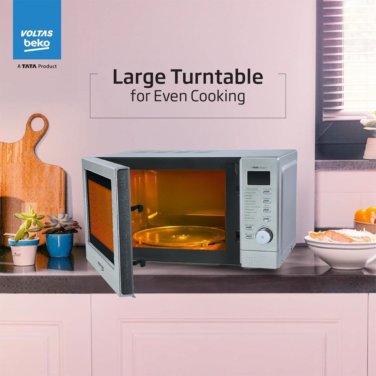 Voltas Beko 20 Litres Convection Microwave Oven (Digital Timer, MC20SD, Silver) (OPENBOX)