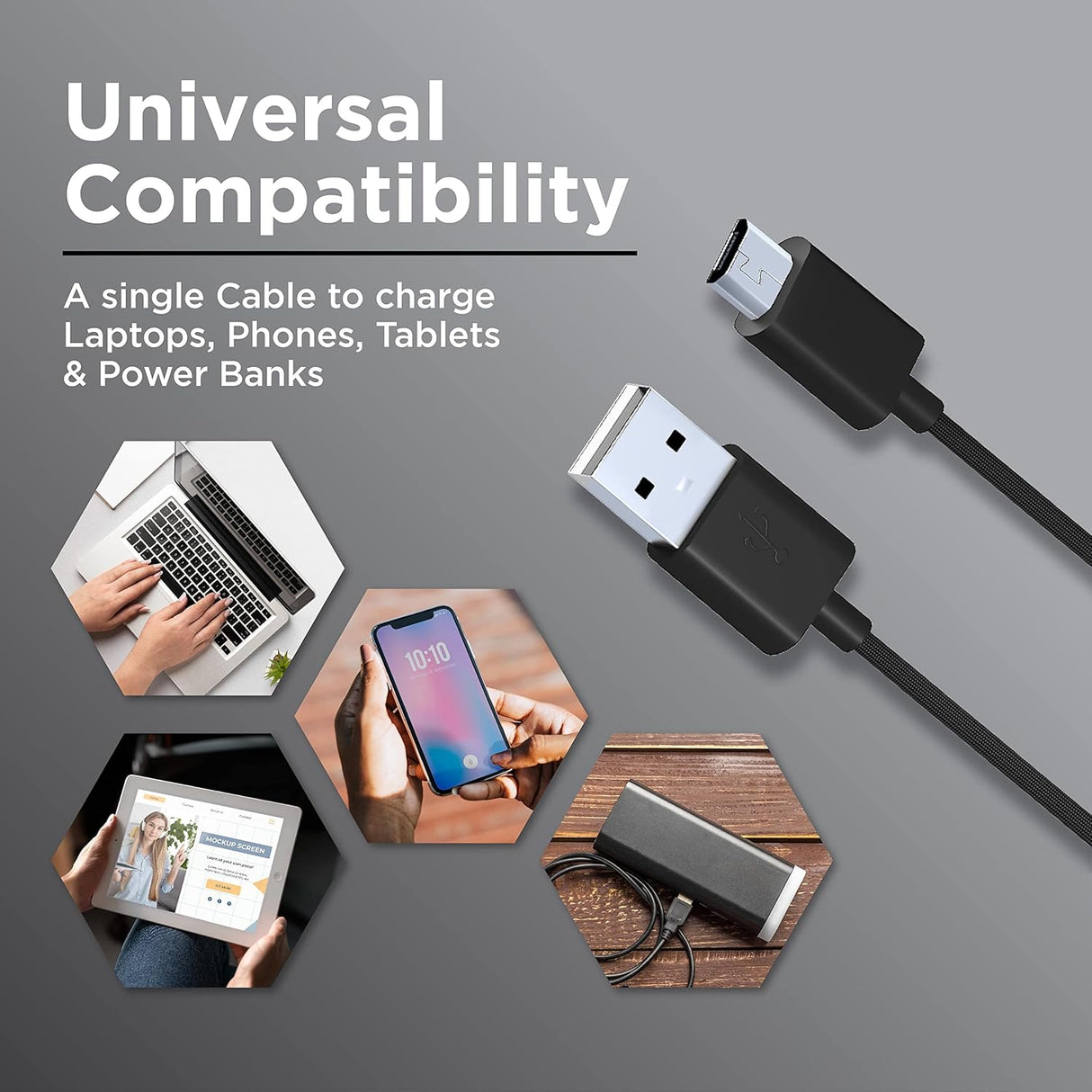 Croma MicroUSB Braided Cable CRCMA0104SMU12 (OPENBOX)