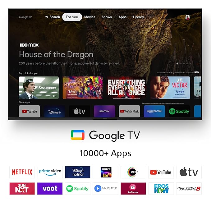 SONY X82L 138.8 cm (55 inch) 4K Ultra HD LED Google TV with Live Colour Technology (2023 model) (OPENBOX)