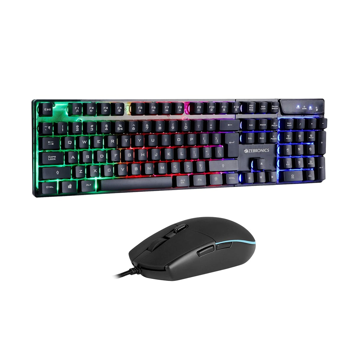 Zebronics Zeb-War Gaming Keyboard and Mouse Combo (OPENBOX)