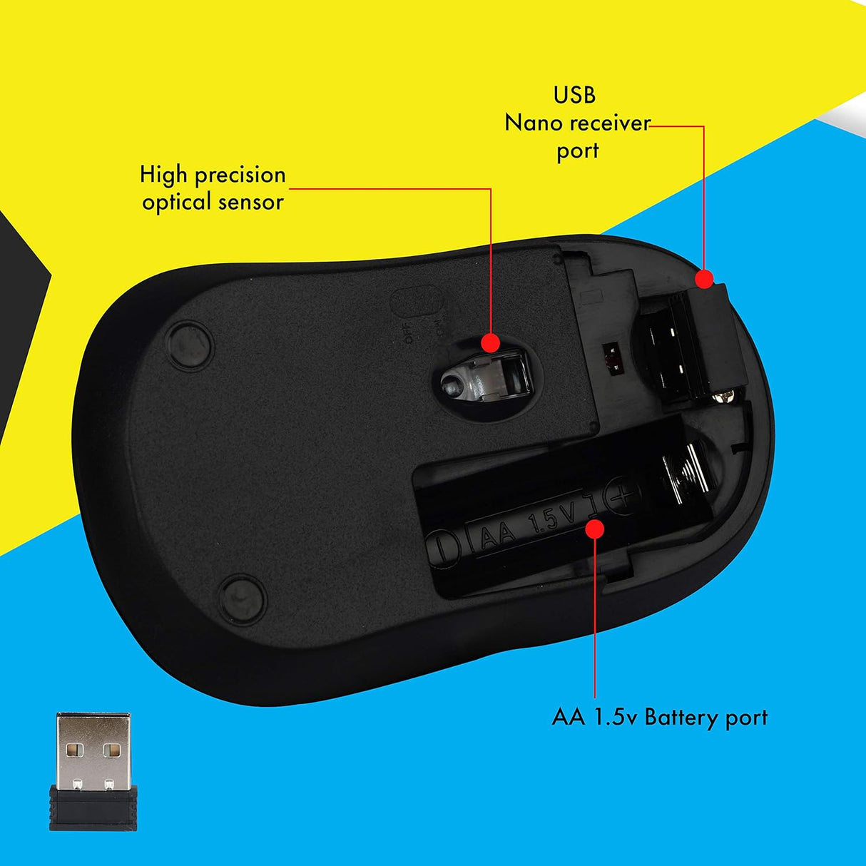 Zebronics Zeb-Bold Wireless Optical Mouse (OPENBOX)