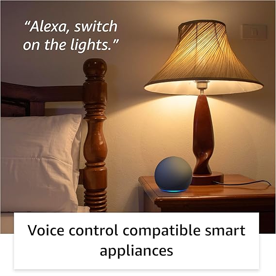 Amazon Echo Dot (5th Gen) | Smart speaker with Bigger sound, Motion Detection, Temperature Sensor, Alexa and Bluetooth| Blue (OPENBOX)