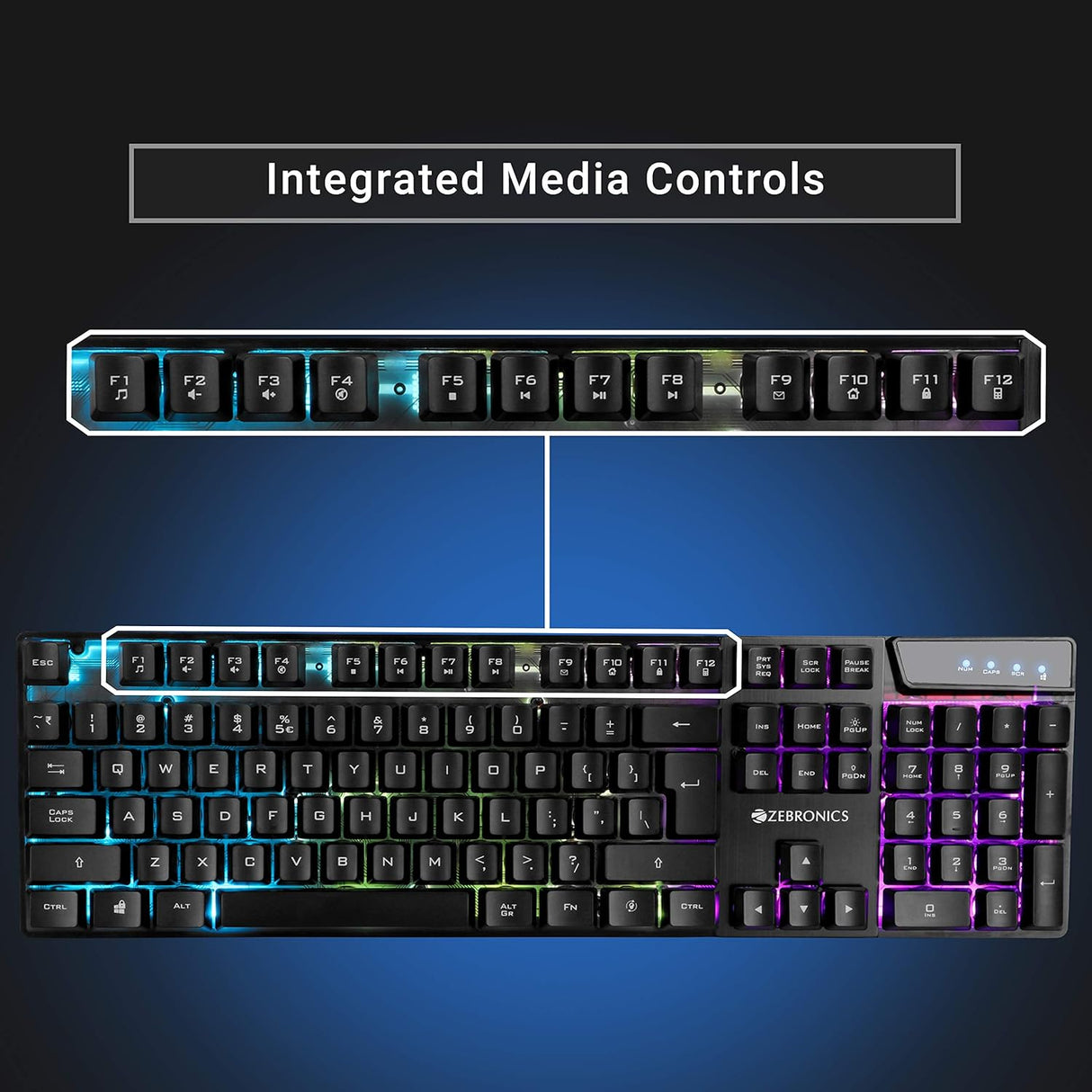 Zebronics Zeb-War Gaming Keyboard and Mouse Combo (OPENBOX)