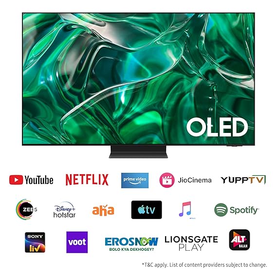 Samsung 138 cm (55 inches) 4K Ultra HD Smart OLED TV QA55S95CAKLXL (Titan Black) (OPENBOX)