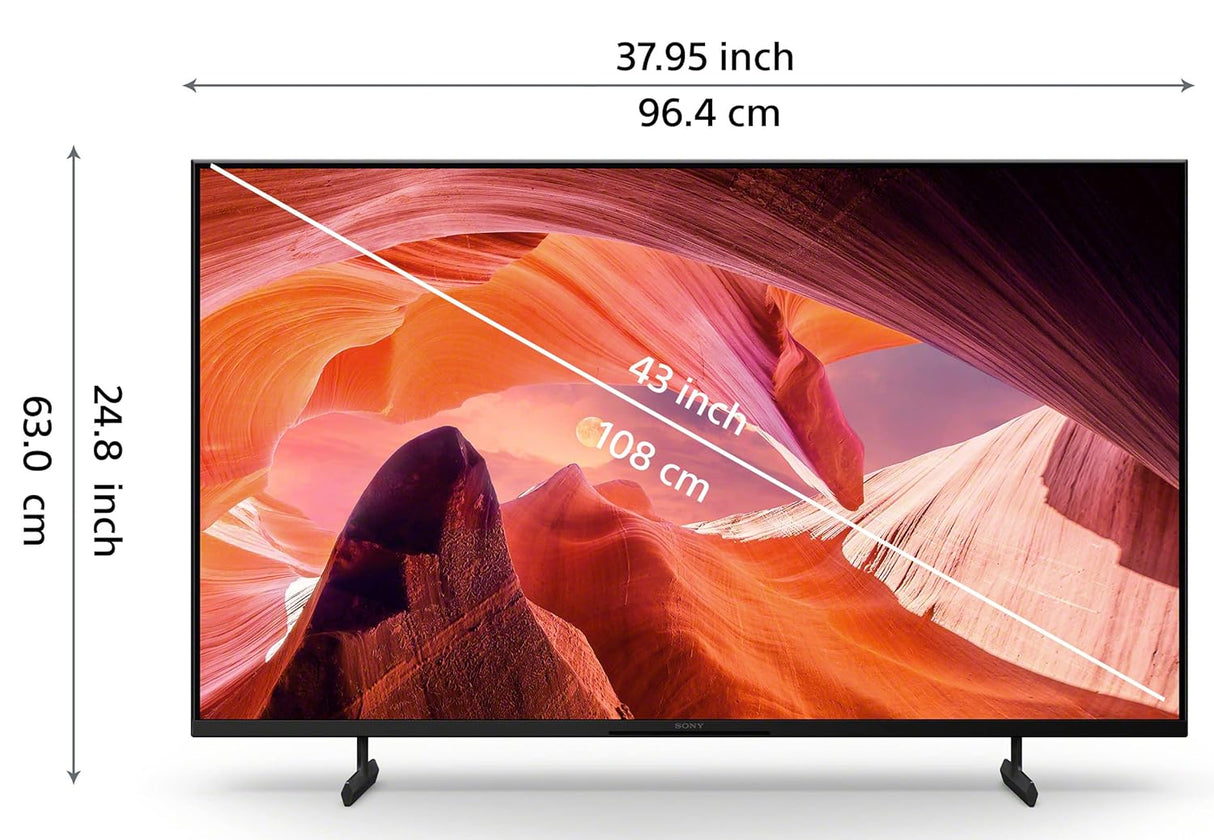 Sony Bravia 108 cm (43 inches) 4K Ultra HD Smart LED Google TV KD-43X80L (Black) (OPENBOX)