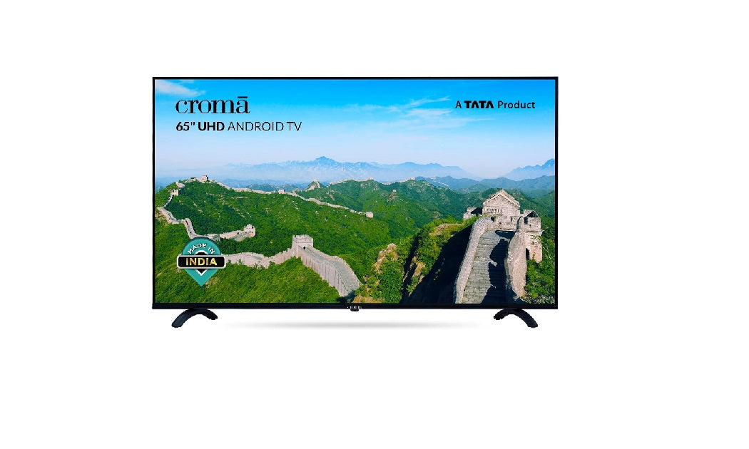 Croma 109 cm (43 Inches) 4K Ultra HD Certified Android Smart LED TV CREL043UOA024601 (Black) (OPENBOX)