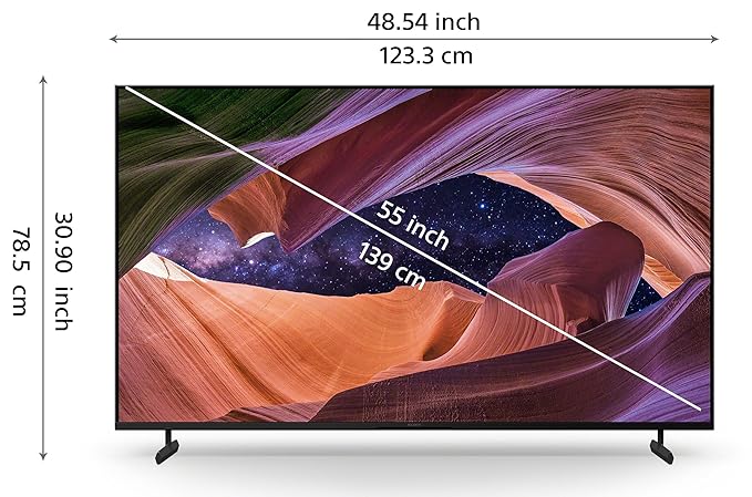 SONY X82L 138.8 cm (55 inch) 4K Ultra HD LED Google TV with Live Colour Technology (2023 model) (OPENBOX)