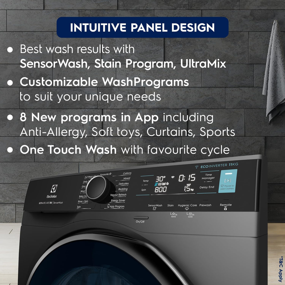 Electrolux 11 kg 5 Star Wifi Inverter Fully Automatic Front Load Washing Machine (OPENBOX)