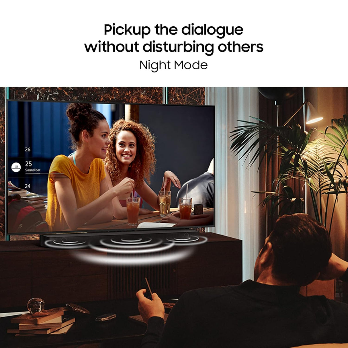 Samsung 410W 2.1ch B550 Soundbar with Wireless Subwoofer and Dolby Audio (HW-B550/XL, Egyptian Black) (OPENBOX)