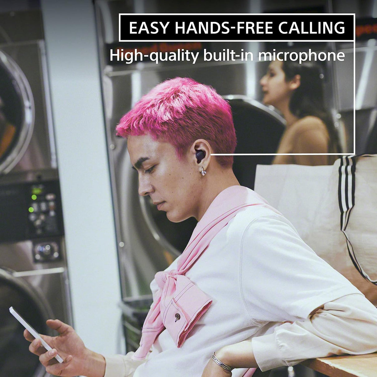 Sony WF-C700N Noise Cancellation Bluetooth Earbuds with Mic, TWS, Up to 20Hrs Battery, Adaptive Sound Control- Black(OPENBOX)