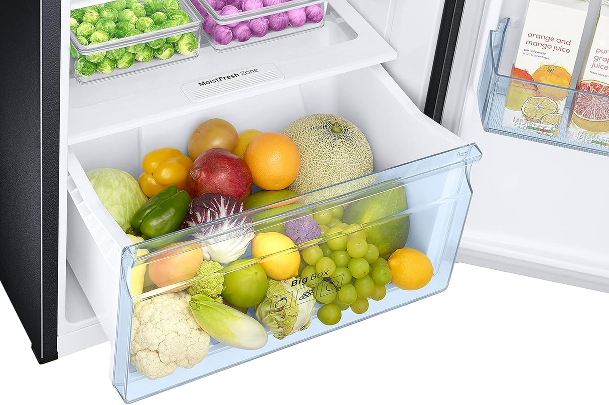 Samsung 301L 3 Star Convertible 5 In 1 Digital Inverter Frost-Free Double Door Refrigerator (RT34C4523BX/HL, Luxe Black) (OPENBOX)