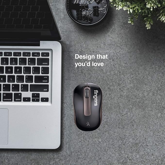 FINGERS GlidePro Wireless Mouse with Nano USB Receiver (OPENBOX)