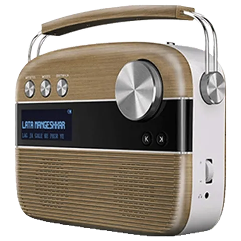 SAREGAMA Carvaan 6W Portable Bluetooth Speaker (5 Hours Playtime, Oakwood Brown) (OPENBOX)