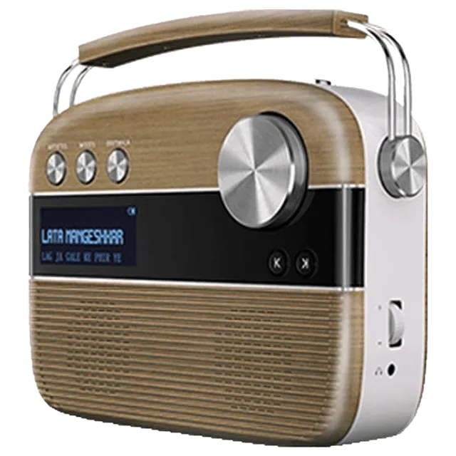 SAREGAMA Carvaan 6W Portable Bluetooth Speaker (5 Hours Playtime, Oakwood Brown)-OPEN BOX