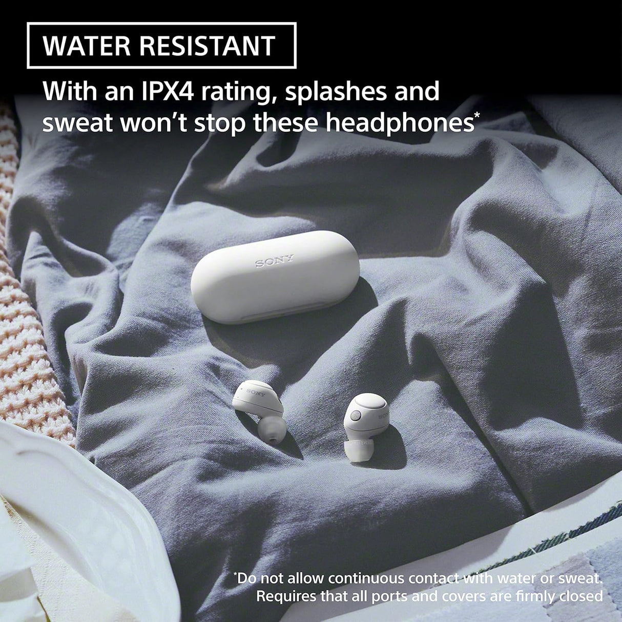 Sony WF-C700N Noise Cancellation Bluetooth Earbuds with Mic, TWS, Up to 20Hrs Battery, Adaptive Sound Control- Black(OPENBOX)