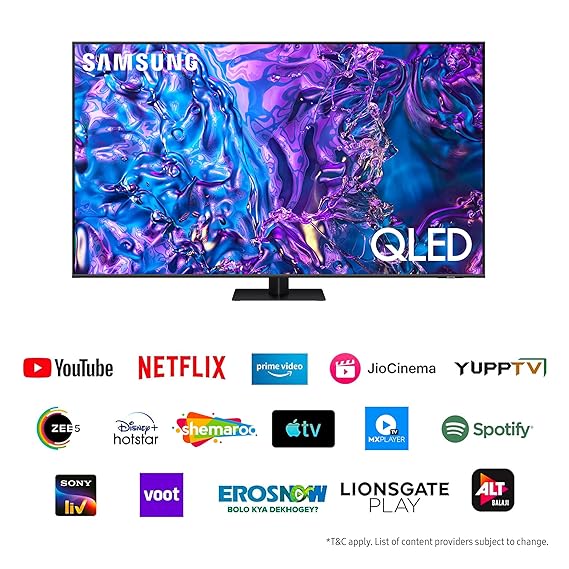 SAMSUNG Q70 Series 138 cm (55 inch) QLED 4K Ultra HD Tizen TV with Motion Xcelerator (2024 model) (OPENBOX)
