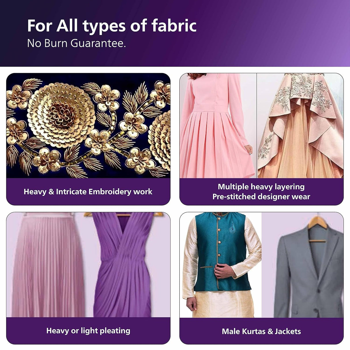 PHILIPS Handheld Garment Steamer STH3000/20 - Compact & Foldable, Convenient Vertical Steaming, 1000 Watt Quick Heat Up, up to 20g/min, Kills 99.9%* Bacteria , Small (OPENBOX)