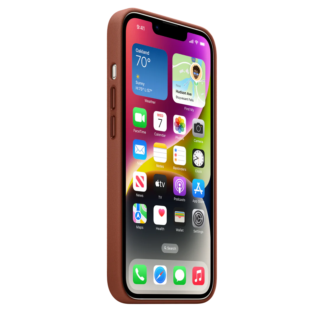 Apple iPhone 14 Leather Case with MagSafe (Umber) (OPENBOX)