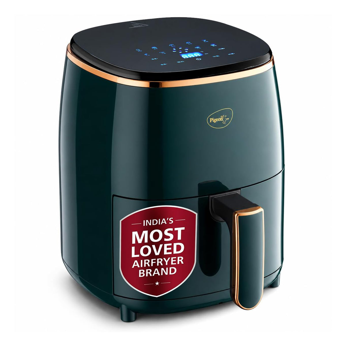 Pigeon Healthifry Digital Air Fryer, 360° High Speed Air Circulation Technology 1200 W with Non-Stick 4.2 L Basket - OPEN BOX