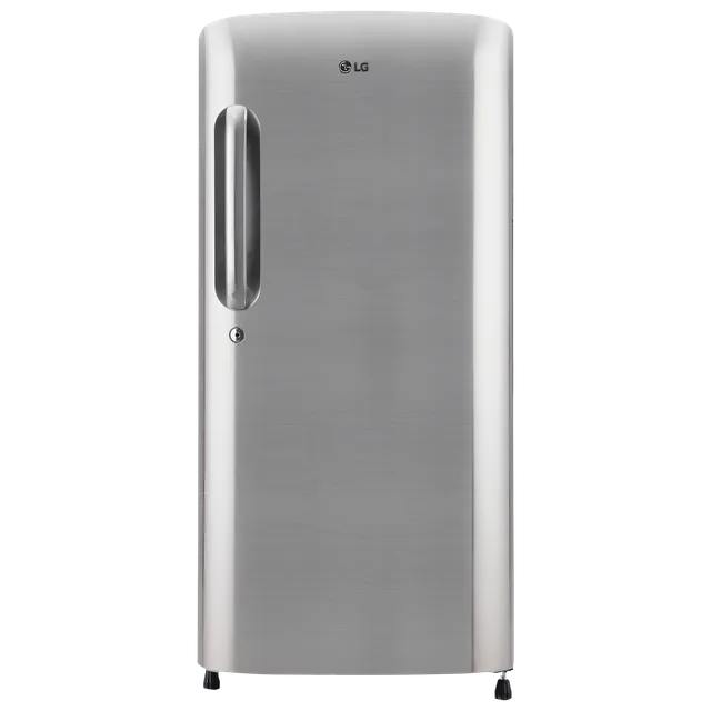 LG 190 Litres 3 Star Direct Cool Single Door Refrigerator with Stabilizer Free Operation (GL-B201APZD, Shiny Steel)