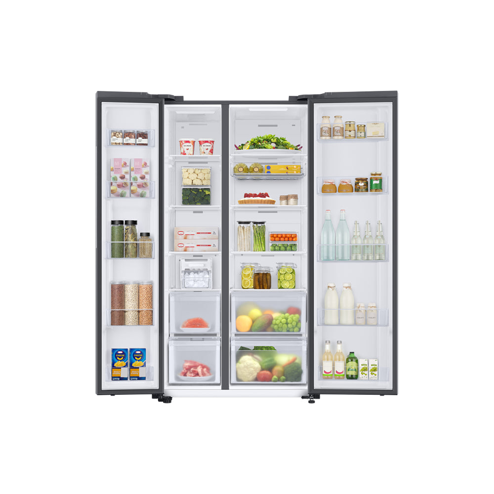 SAMSUNG 653 Litres 3 Star Frost Free Side by Side Door Smart Wifi Enabled Refrigerator with Twin Cooling Plus Technology (Clean White) (OPENBOX)