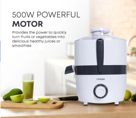 Croma 500 W Juicer 500 W Juicer (OPENBOX)