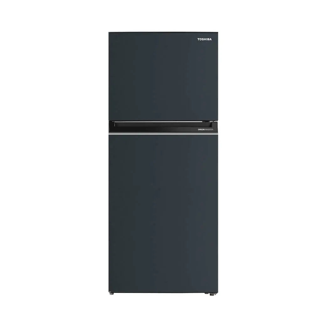 TOSHIBA 411L DOUBLE DOOR REFRIGERATOR GEM BLUE - OPEN BOX